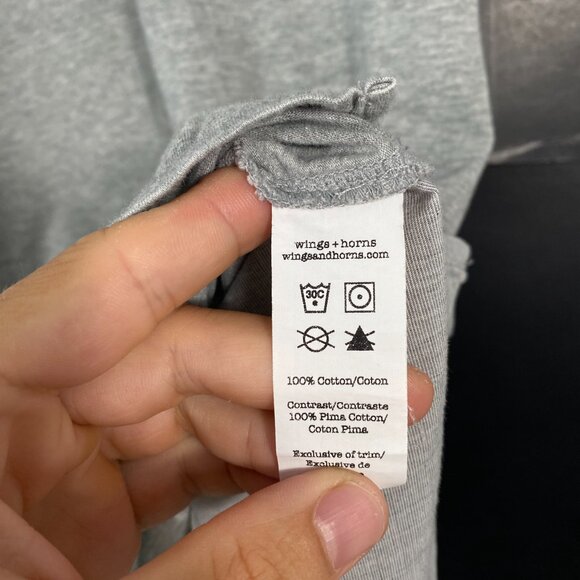 Wings+Horns Multi Shade Cut and Sew T-shirt Size L - Picture 4 of 7